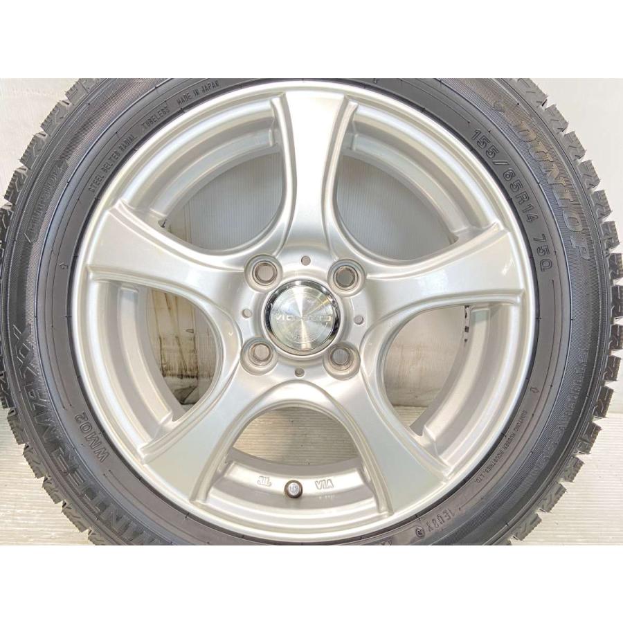 中古タイヤ スタッドレスタイヤ ホイールセット 4本セット 155/65R14 