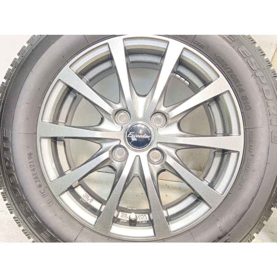 中古タイヤ スタッドレスタイヤ ホイールセット 4本セット 165/70R14