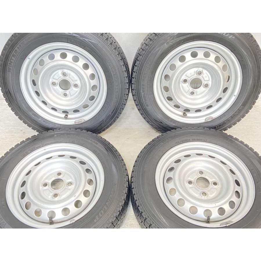 中古タイヤ スタッドレスタイヤ ホイールセット 4本セット 155/80R14 