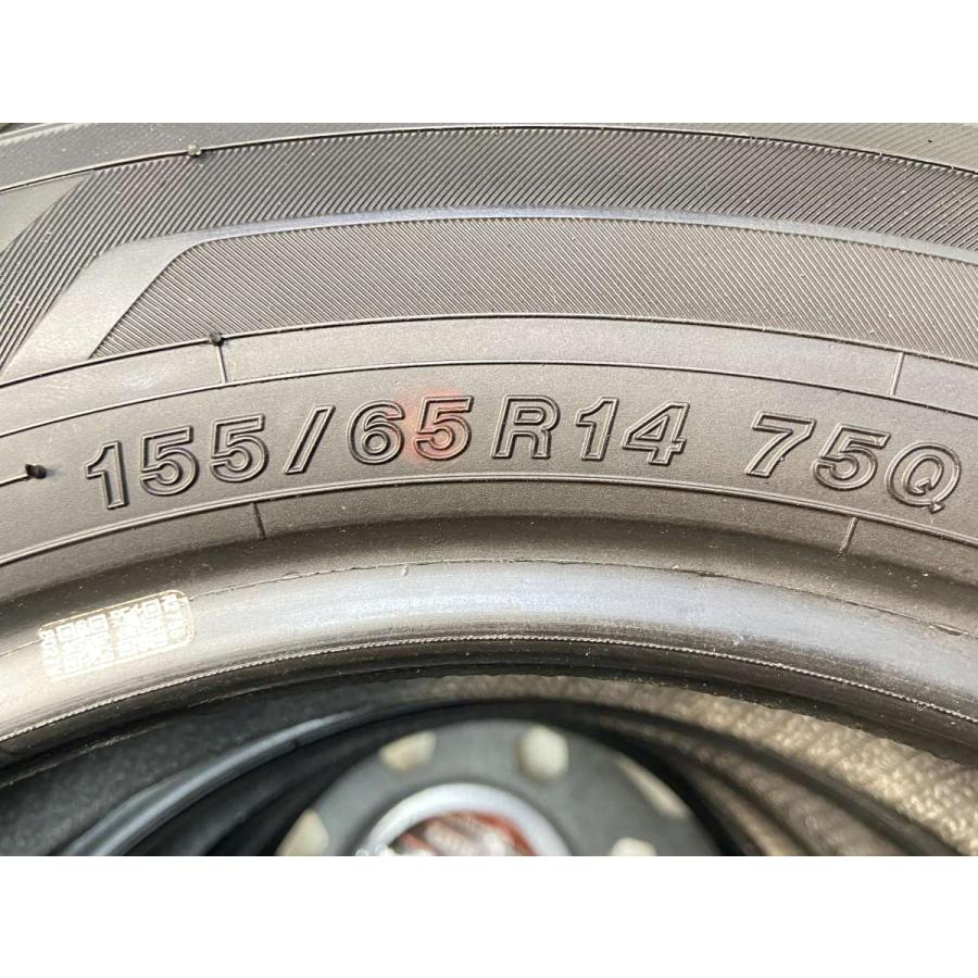 中古タイヤ スタッドレスタイヤ 4本セット 155/65R14 ヨコハマ アイス 