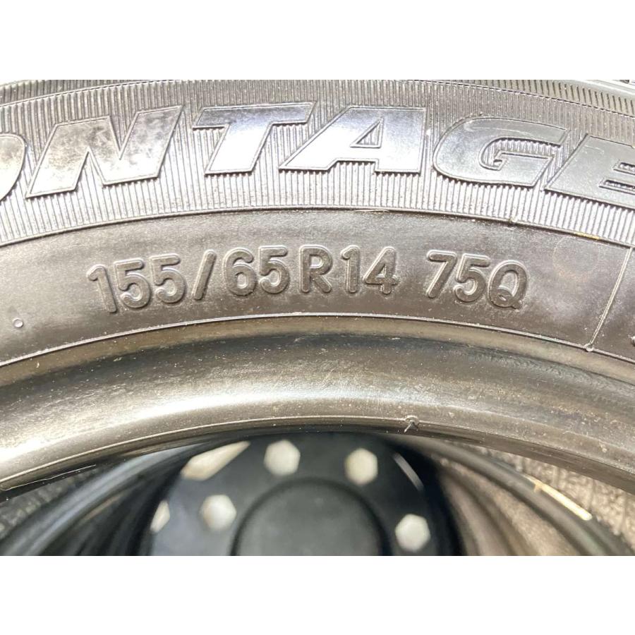 イエローハット専売タイヤ  ice FRONTAGE (アイスフロンテージ) ２０１７年製　スタッドレスタイヤ 155/65R14  4本 中古タイヤ スタッドレスタイヤ 4本セット 155/65R14 イエローハット