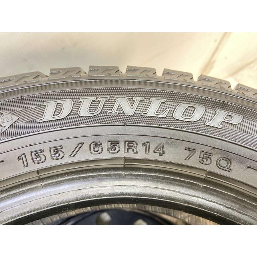 DUNLOP（ダンロップ） 中古タイヤ スタッドレスタイヤ 4本セット 155
