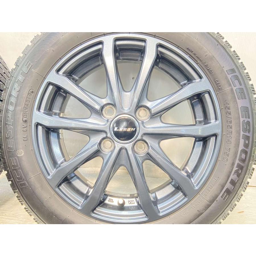 中古タイヤ スタッドレスタイヤ ホイールセット 4本セット 155/65R14