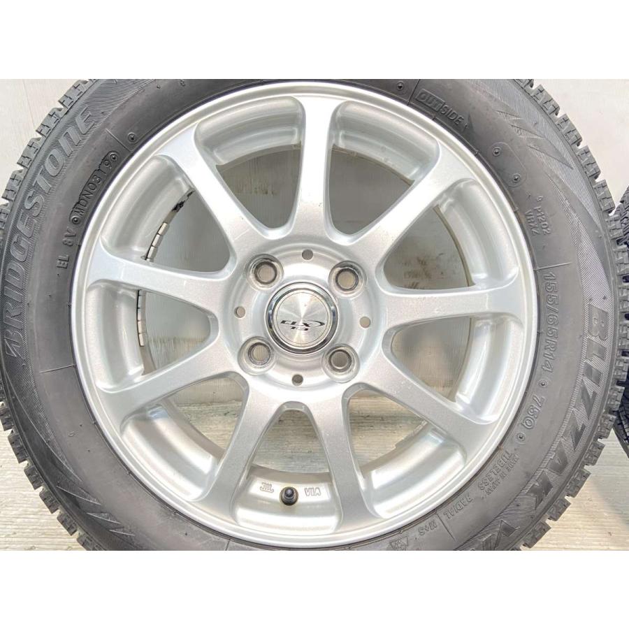 中古タイヤ スタッドレスタイヤ ホイールセット 4本セット 155/65R14 