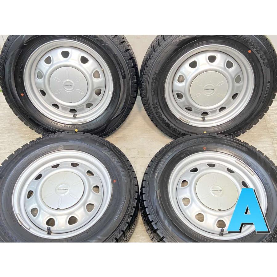 185/70R14 スタッドレスタイヤアルミセットPCD1004穴