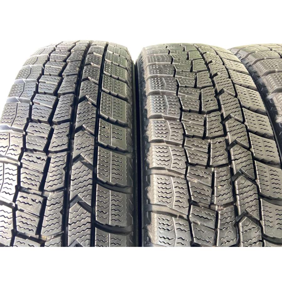 2021年製ダンロップスタッドレスWM02 155/65R14中古4本バリ山　軽自動車全般。 WINTER MAXX ☆2021年製 155/65R14 75Q ダンロップ WM02 中古