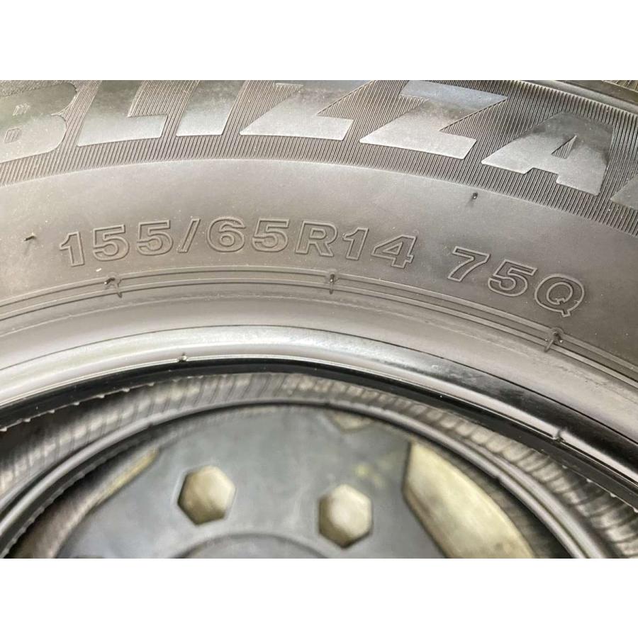 BRIDGESTONE 中古タイヤ スタッドレスタイヤ 2本セット 155