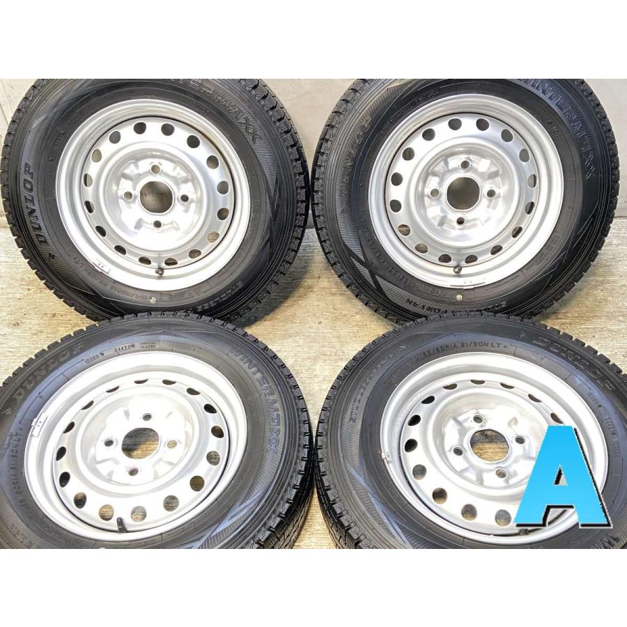 165/80R14 97/95N LTバリ山！中古スタッドレスタイヤ4本セット 165/80R14 97/95N LTバリ山！中古スタッドレスタイヤ4本セッ