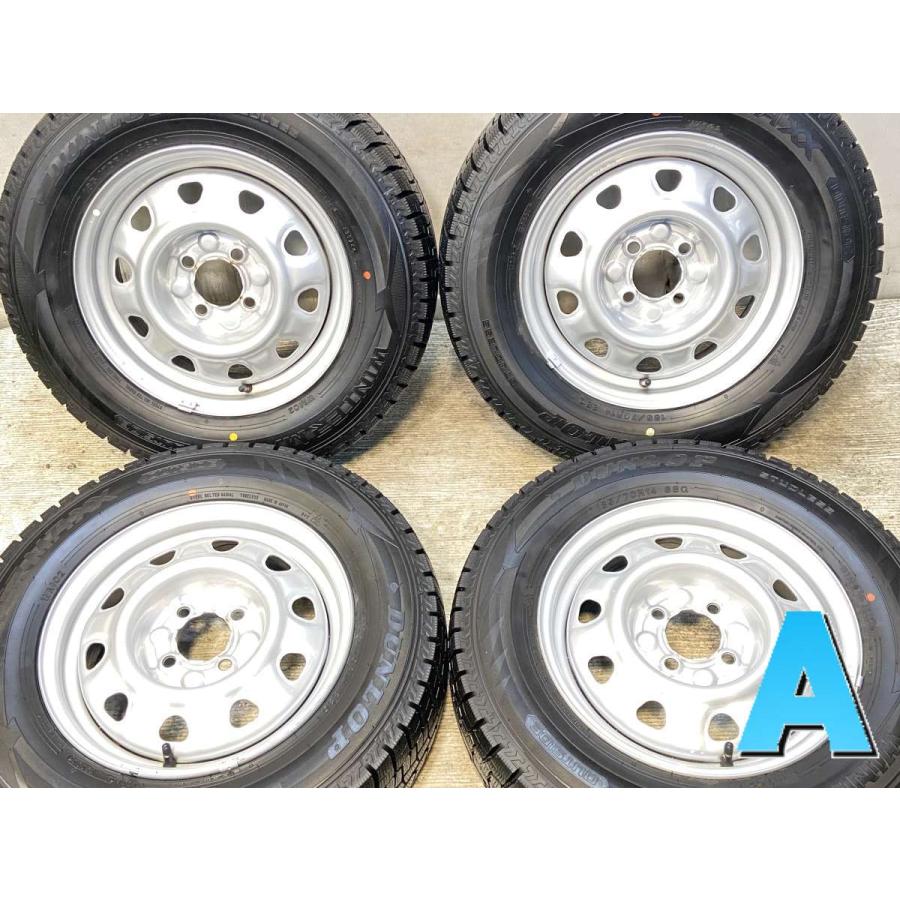 DUNLOP スタッドレスタイヤ 14インチ ホイールセット　185 70 14 DUNLOP（ダンロップ） 中古タイヤ スタッドレスタイヤ ホイールセット