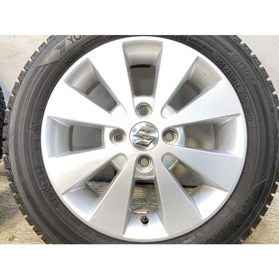 中古スタッドレスアルミ付き155/65R14ヨコハマ　軽自動車用４本セット ヨコハマタイヤ（YOKOHAMA TIRE） 中古タイヤ スタッドレスタイヤ