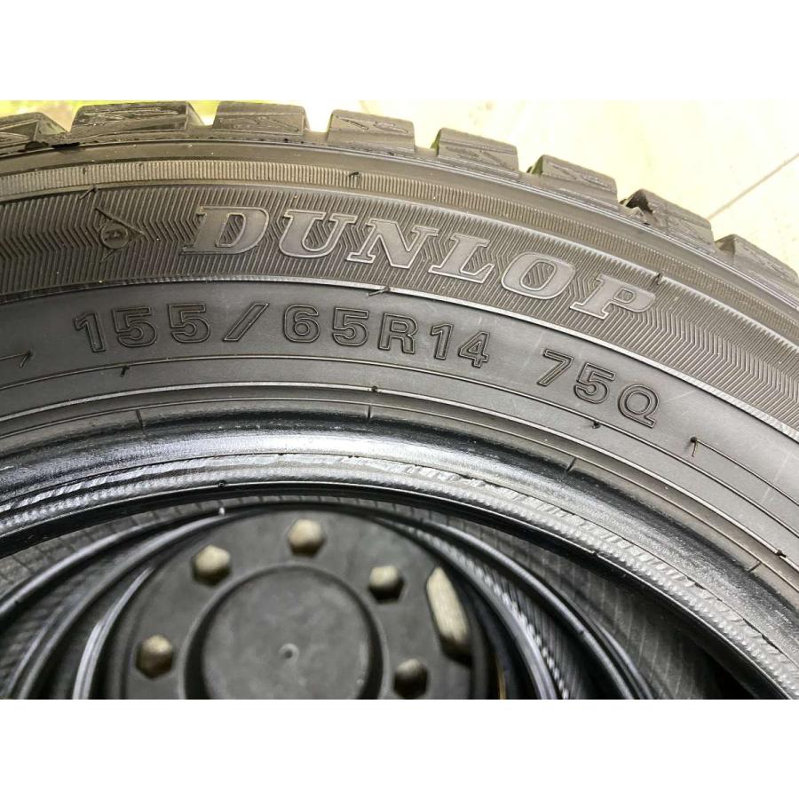 スタッドレスタイヤ ダンロップ　12インチ 4本セット　中古 DUNLOP（ダンロップ） 中古タイヤ スタッドレスタイヤ ホイールセット