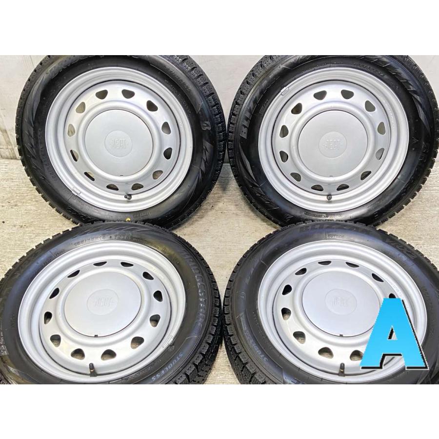 ブリヂストンスタッドレスタイヤ、アルミホイールセット（中古）１６５/６５ R１４ BRIDGESTONE（ブリヂストン） 中古タイヤ スタッドレスタイヤ ホイール