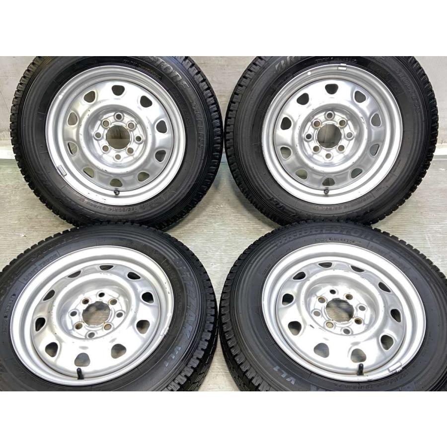 中古タイヤ スタッドレスタイヤ ホイールセット 4本セット 155/80R14 88/86LT TOPY V6A 14x5.0 38.5 100/114.3-4穴 BS ブリザック VL1 | BRIDGESTONE