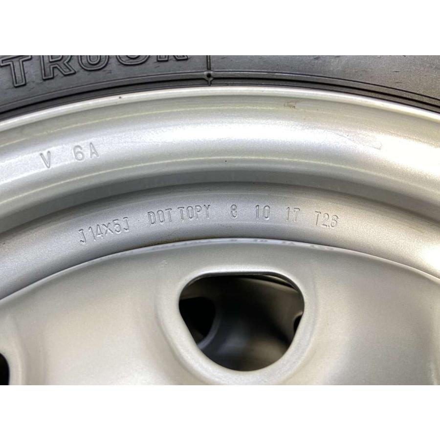 中古タイヤ スタッドレスタイヤ ホイールセット 4本セット 155/80R14 88/86LT TOPY V6A 14x5.0 38.5 100/114.3-4穴 BS ブリザック VL1 | BRIDGESTONE | 10