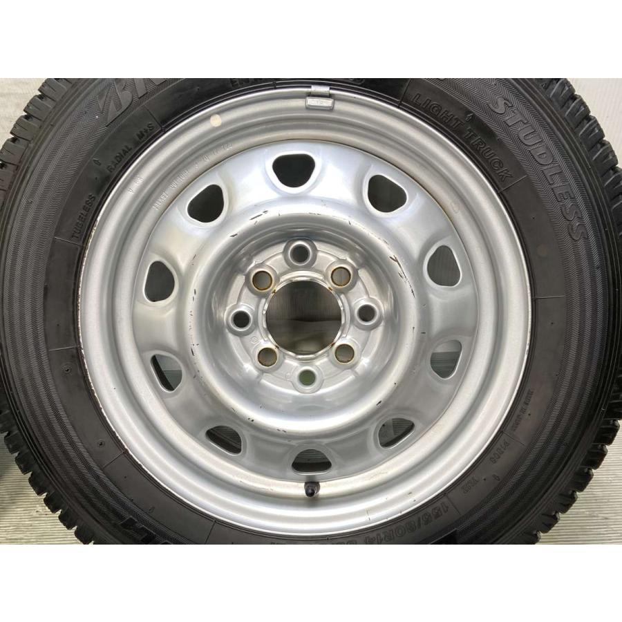 中古タイヤ スタッドレスタイヤ ホイールセット 4本セット 155/80R14 88/86LT TOPY V6A 14x5.0 38.5 100/114.3-4穴 BS ブリザック VL1 | BRIDGESTONE | 03