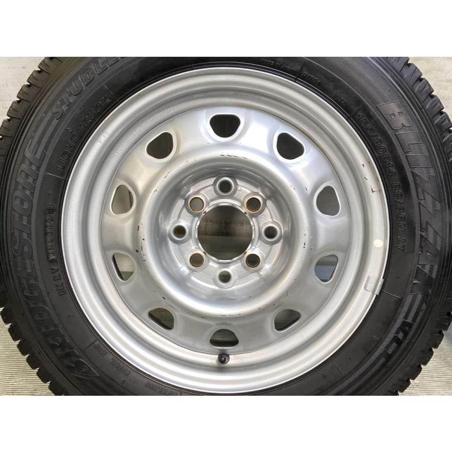 中古タイヤ スタッドレスタイヤ ホイールセット 4本セット 155/80R14 88/86LT TOPY V6A 14x5.0 38.5 100/114.3-4穴 BS ブリザック VL1 | BRIDGESTONE | 05