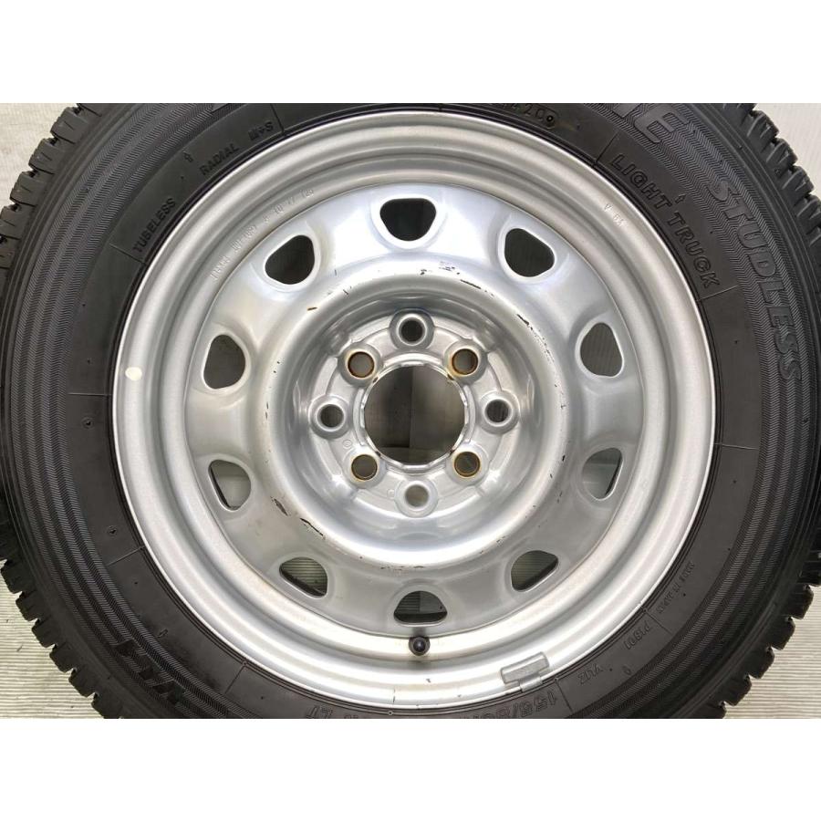 中古タイヤ スタッドレスタイヤ ホイールセット 4本セット 155/80R14 88/86LT TOPY V6A 14x5.0 38.5 100/114.3-4穴 BS ブリザック VL1 | BRIDGESTONE | 06