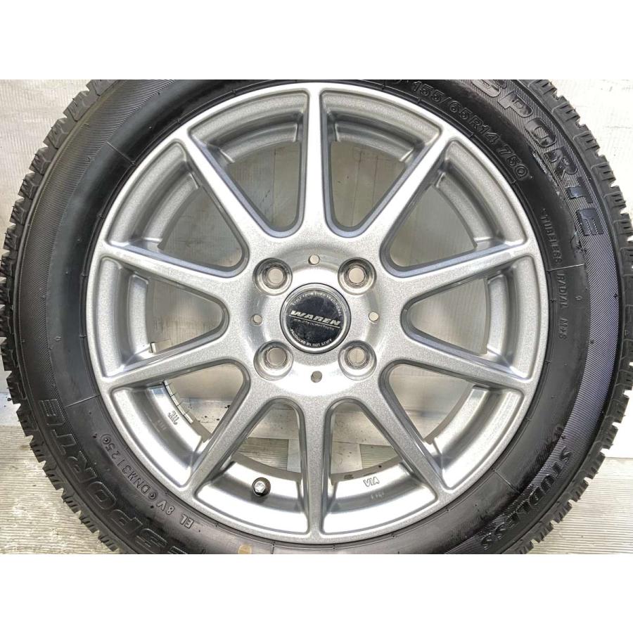 中古タイヤ スタッドレスタイヤ ホイールセット 4本セット 155/65R14