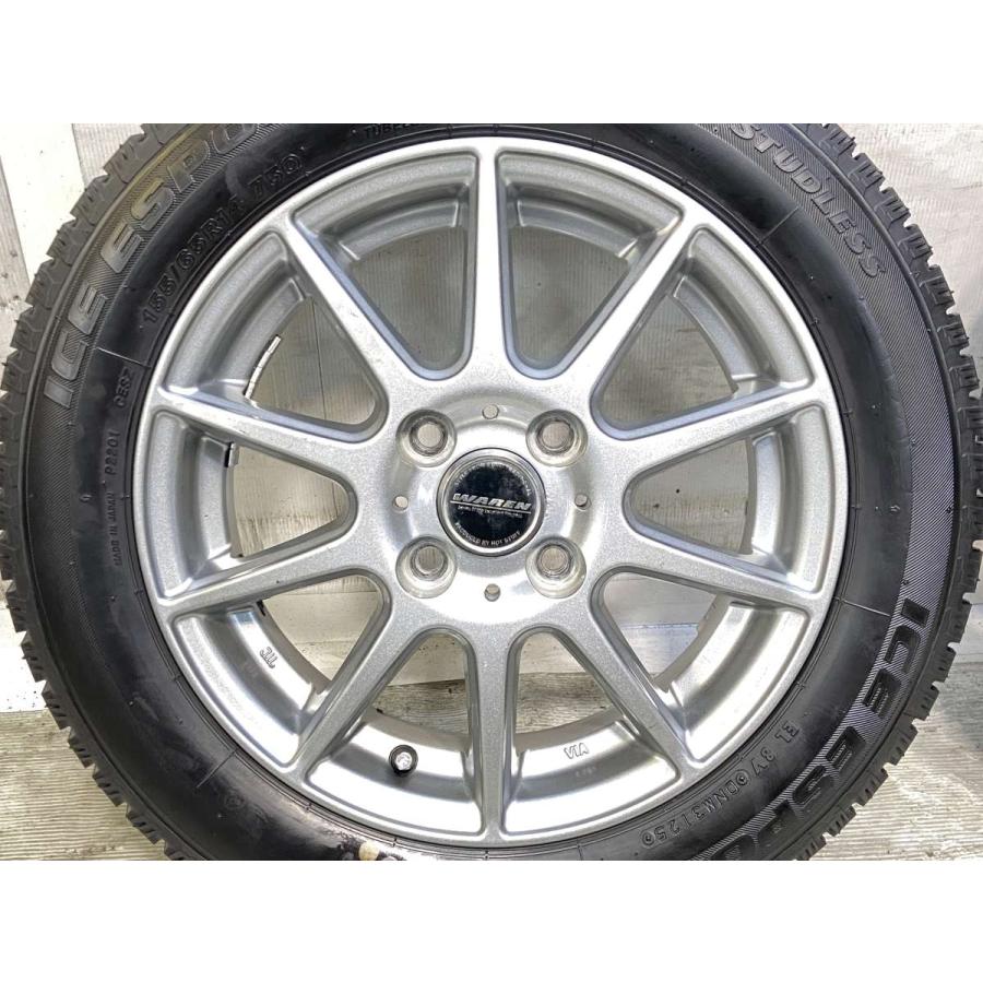中古タイヤ スタッドレスタイヤ ホイールセット 4本セット 155/65R14