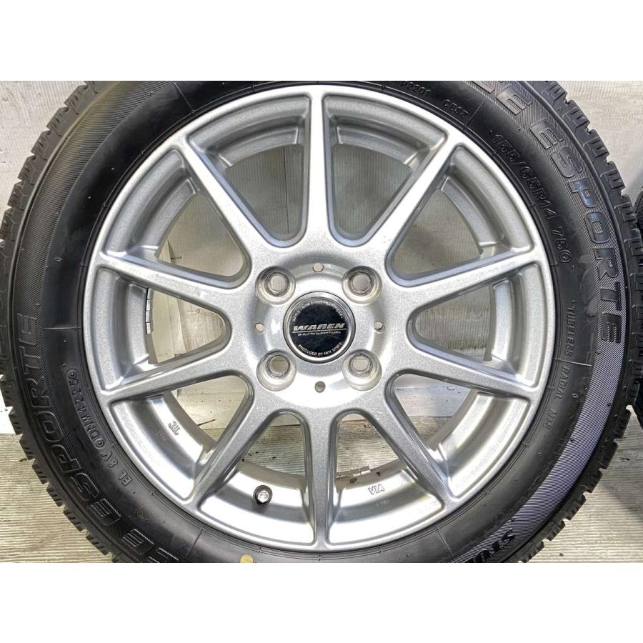 中古タイヤ スタッドレスタイヤ ホイールセット 4本セット 155/65R14
