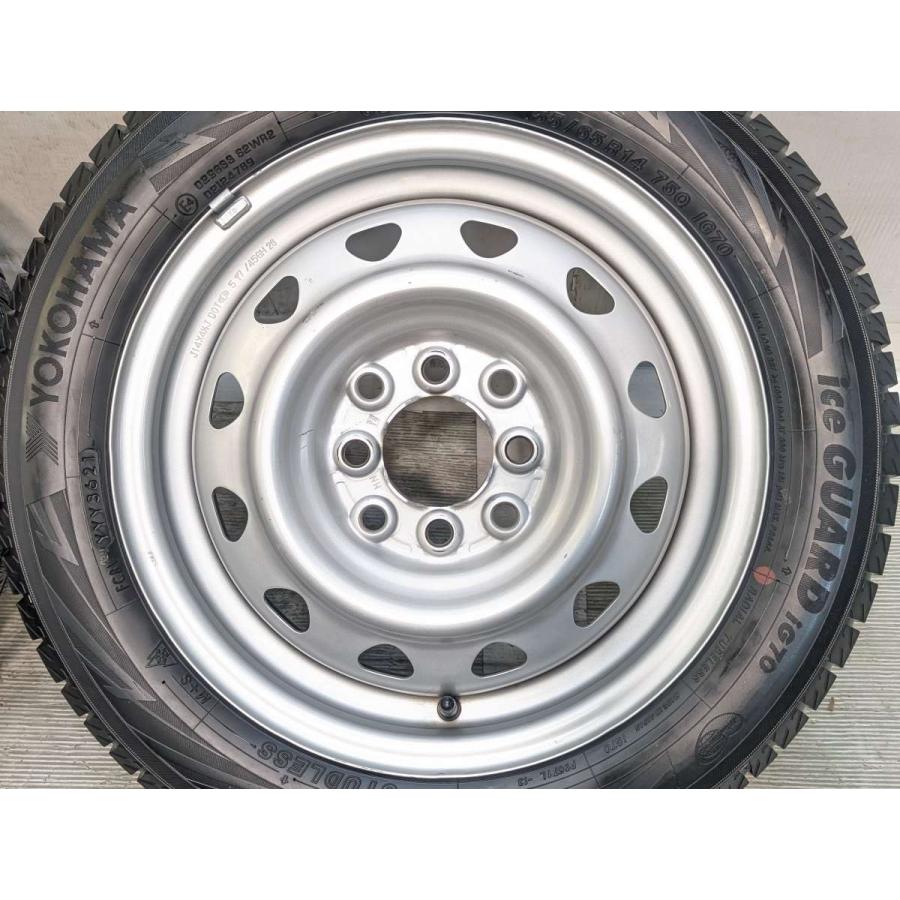 中古タイヤ スタッドレスタイヤ ホイールセット 4本セット 155/65R14  　 MN 14x4.5  100/114.3-4穴 ヨコハマ アイスガード iG70 | ヨコハマタイヤ | 04