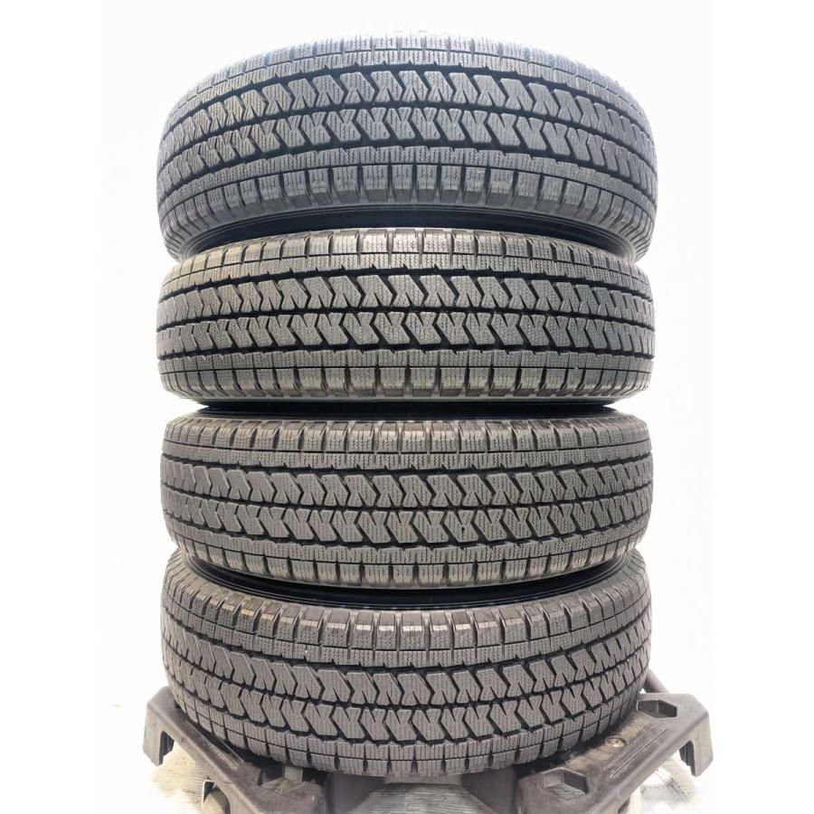 車 ブリヂストンサマータイヤ155／80R14 88／86N LT鉄ホイール付き深溝