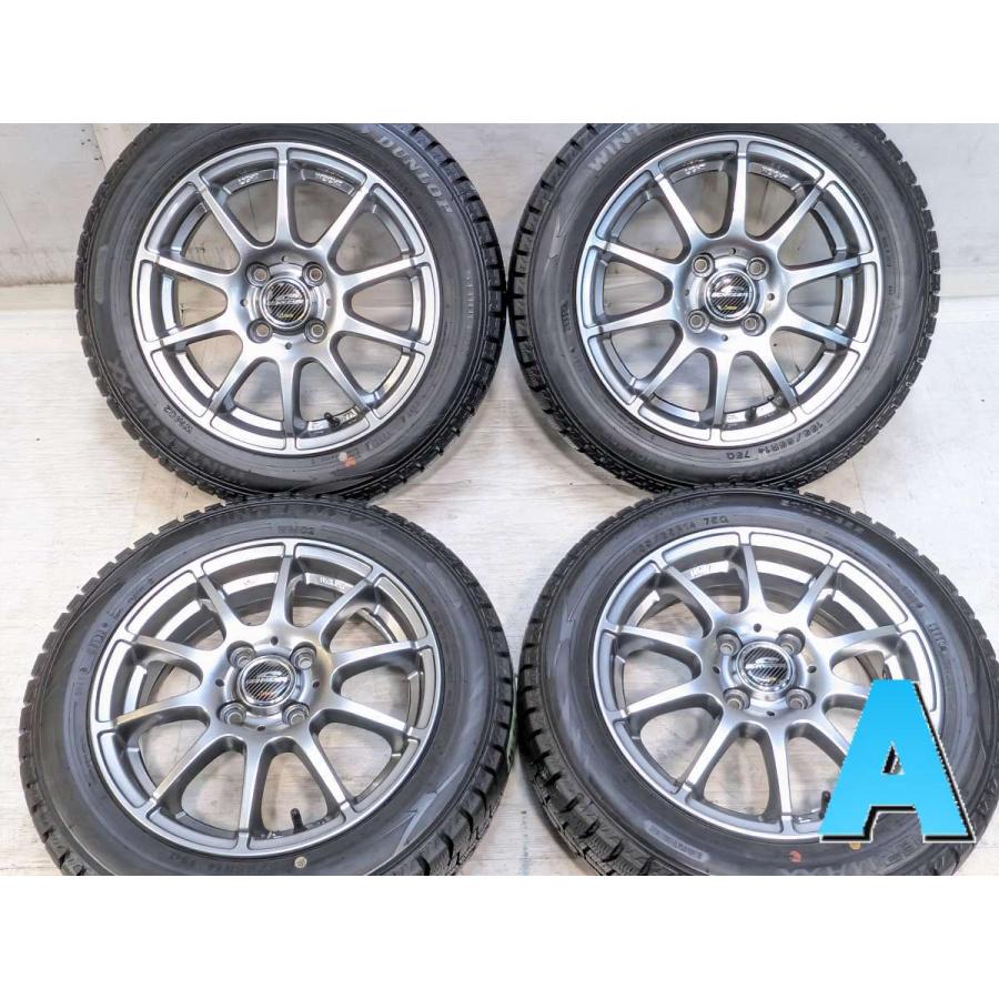 DUNLOP 2023年製155/65R14 中古タイヤ4本セット 送料　無料 DUNLOP（ダンロップ） 中古タイヤ スタッドレスタイヤ ホイールセット