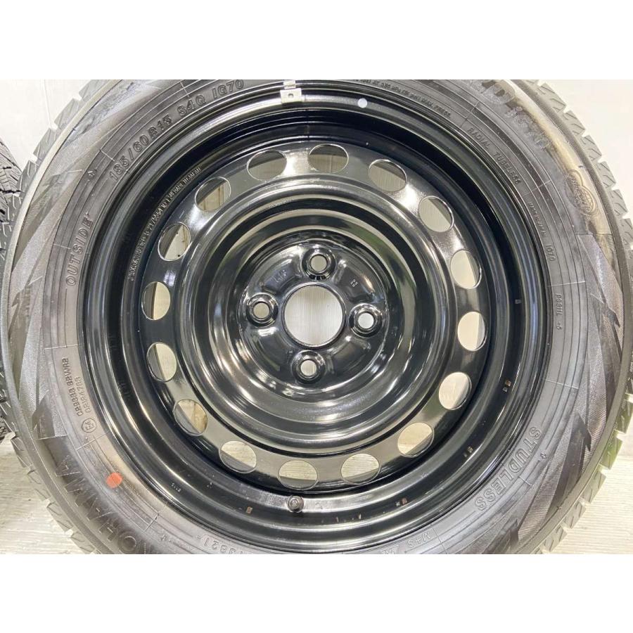 中古タイヤ スタッドレスタイヤ ホイールセット 4本セット 185/60R15  トヨタ純正 L13 15x5.5  100-4穴 ヨコハマ アイスガード iG70｜aing｜04