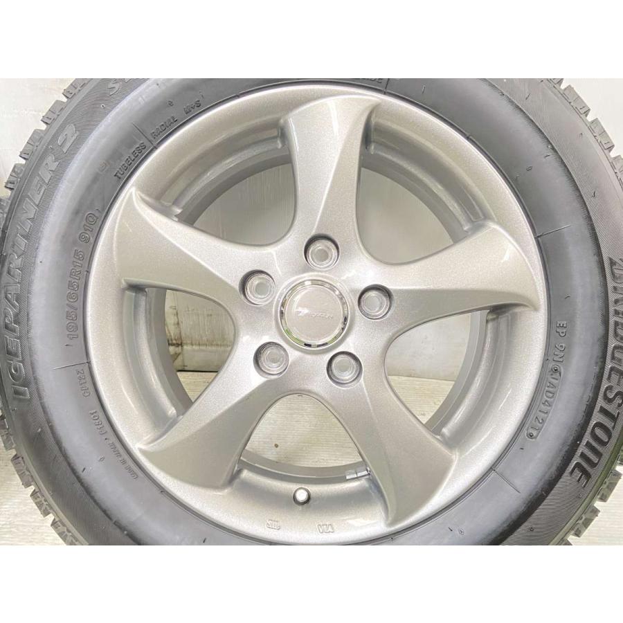 T-11.195/65R15 ブリジストン ICEPARTNER スタッドレス ホイール:TOPRUN BRIDGESTONE（ブリヂストン） 中古タイヤ スタッドレスタイヤ ホイール