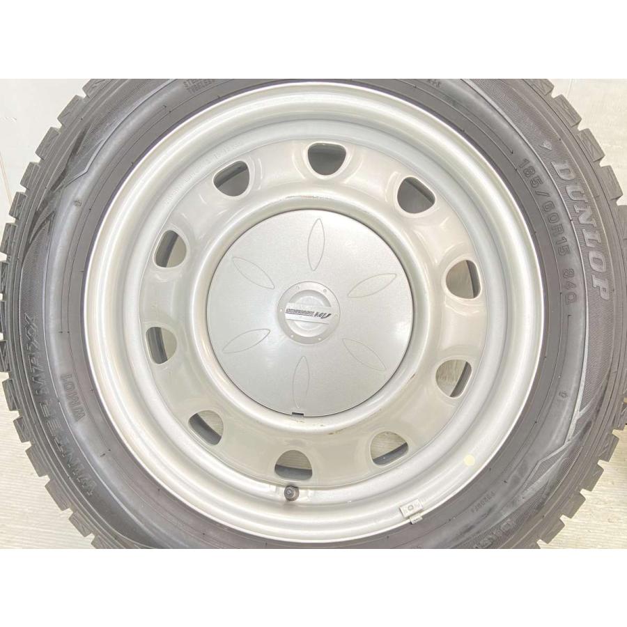DUNLOP 中古タイヤ スタッドレスタイヤ ホイールセット 4本セット 185 