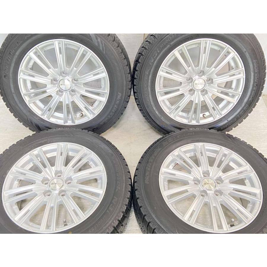 スタッドレスタイヤ・アルミホイール4本セット　AUTOBACS　North Trek N3i　195/65R15　WEDS JOKER SHOTT　6J　5穴　P.C.D. 100　INSET　45 中古タイヤ スタッドレスタイヤ ホイールセット 4本セット 195/65R15