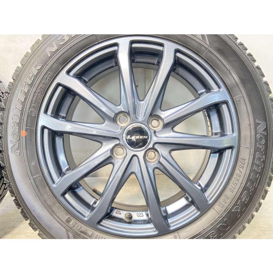 中古タイヤ スタッドレスタイヤ ホイールセット 4本セット 175/65R15