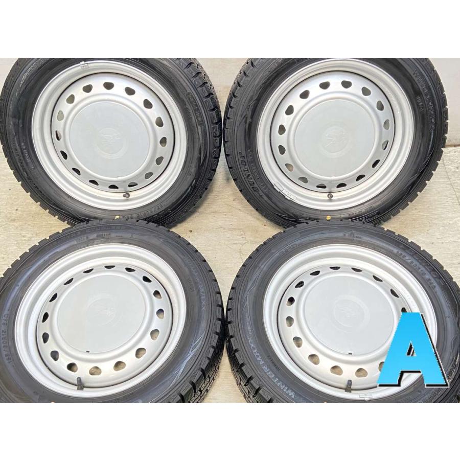 中古タイヤ スタッドレスタイヤ ホイールセット 4本セット 185/60R15  キャロウィン R6 15x5.5 100/114.3-4穴 DUNLOP  WM01 | DUNLOP