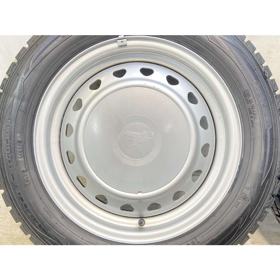 中古タイヤ スタッドレスタイヤ ホイールセット 4本セット 185/60R15  キャロウィン R6 15x5.5 100/114.3-4穴 DUNLOP  WM01 | DUNLOP | 04