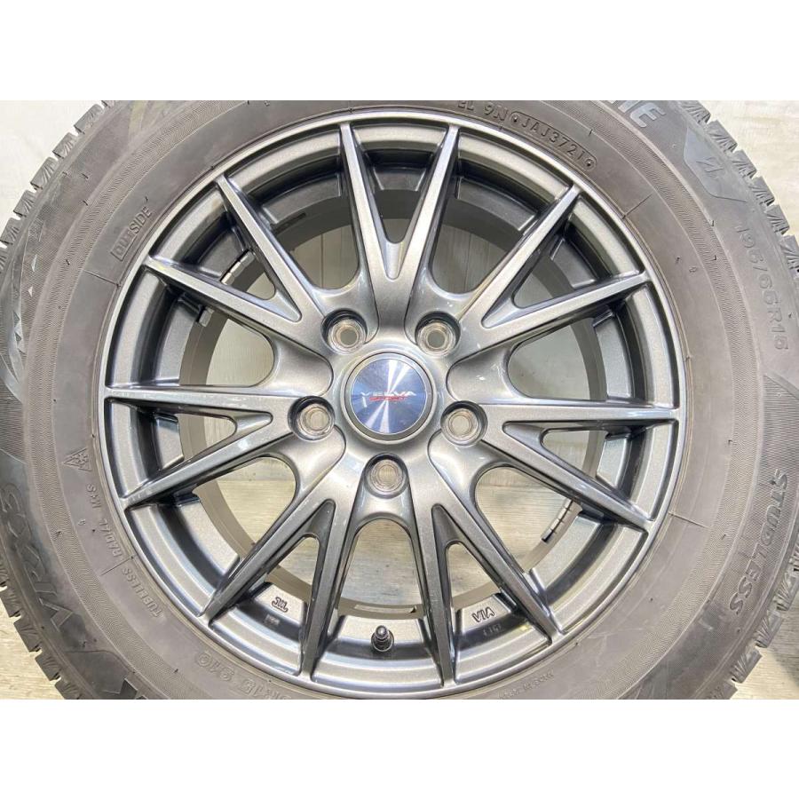 中古タイヤ スタッドレスタイヤ ホイールセット 4本セット 195/65R15  　 VELVA SPORT 15x6.0 53 114.3-5穴 ブリヂストン ブリザック VRX3 | BRIDGESTONE | 05