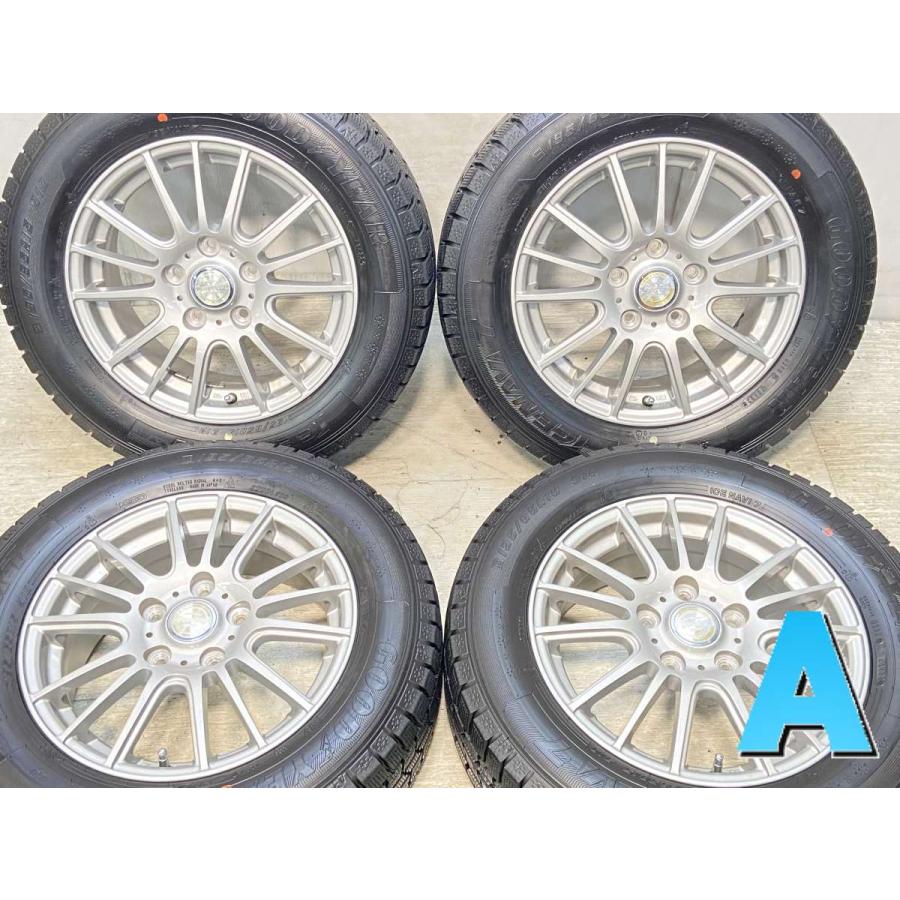 中古タイヤ スタッドレスタイヤ ホイールセット 4本セット 195/65R15  　 ラブリオン 15x6.0 53 114.3-5穴 グッドイヤー アイスナビ 7 | グッドイヤー