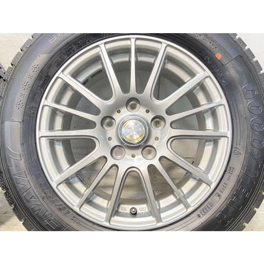 中古タイヤ スタッドレスタイヤ ホイールセット 4本セット 195/65R15  　 ラブリオン 15x6.0 53 114.3-5穴 グッドイヤー アイスナビ 7 | グッドイヤー | 05