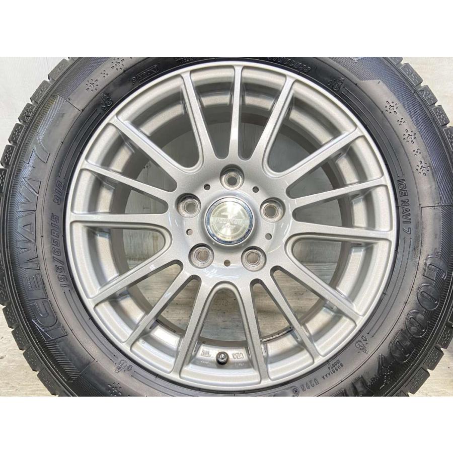 中古タイヤ スタッドレスタイヤ ホイールセット 4本セット 195/65R15  　 ラブリオン 15x6.0 53 114.3-5穴 グッドイヤー アイスナビ 7 | グッドイヤー | 06