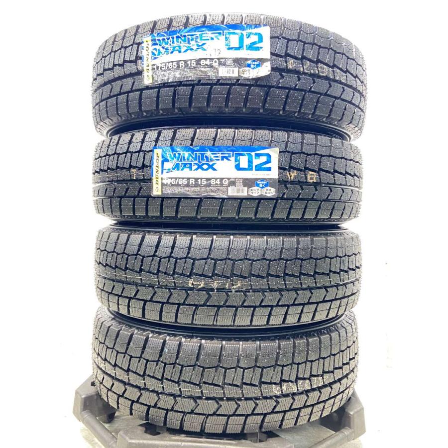 中古タイヤ スタッドレスタイヤ ホイールセット 4本セット 175/65R15  JECT R6 15x5.5 100/114.3-4穴 DUNLOP ウィンターマックス WM02 | DUNLOP | 02