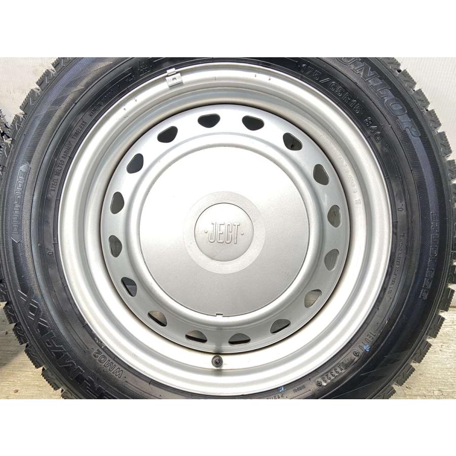 中古タイヤ スタッドレスタイヤ ホイールセット 4本セット 175/65R15  JECT R6 15x5.5 100/114.3-4穴 DUNLOP ウィンターマックス WM02 | DUNLOP | 06