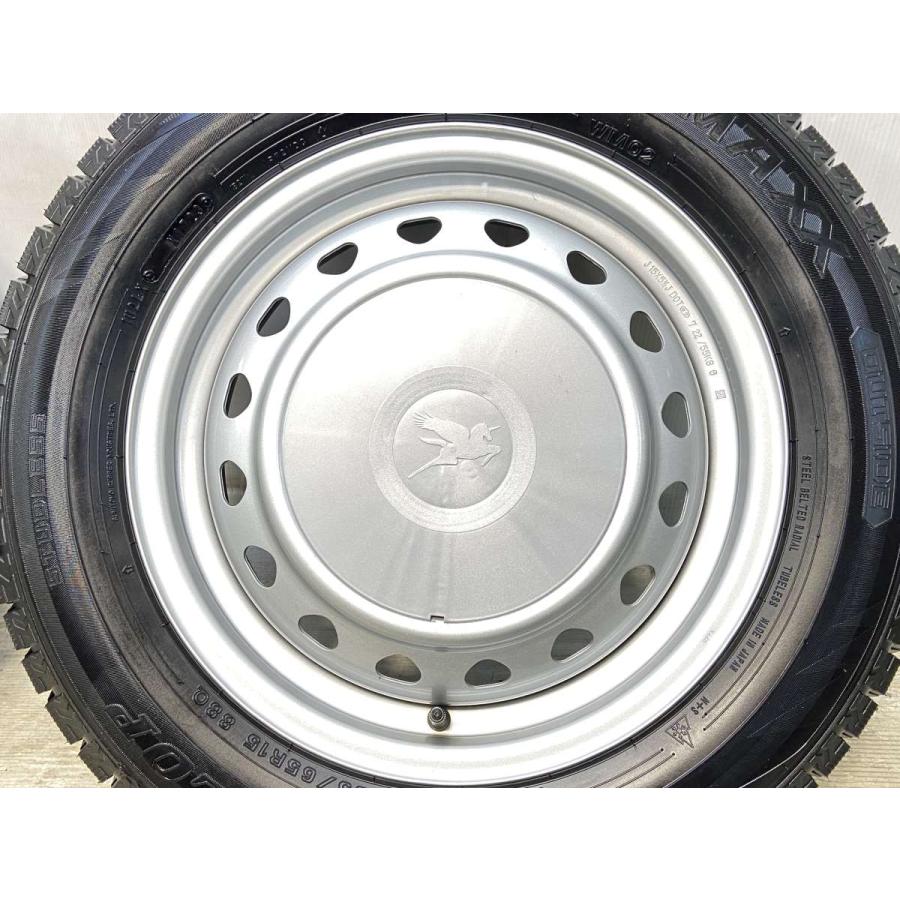 中古タイヤ スタッドレスタイヤ ホイールセット 4本セット 185/65R15  キャロウィン S7 15x5.5 100/114.3-4穴 DUNLOP  WM02 | DUNLOP | 03