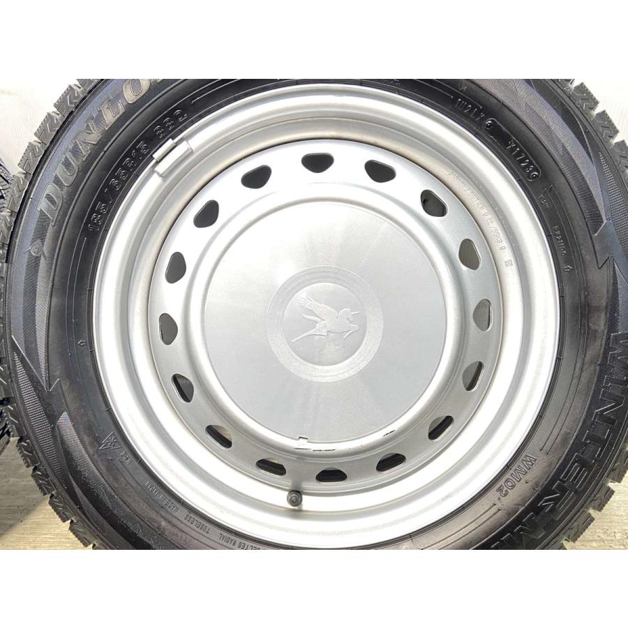 中古タイヤ スタッドレスタイヤ ホイールセット 4本セット 185/65R15  キャロウィン S7 15x5.5 100/114.3-4穴 DUNLOP  WM02 | DUNLOP | 06