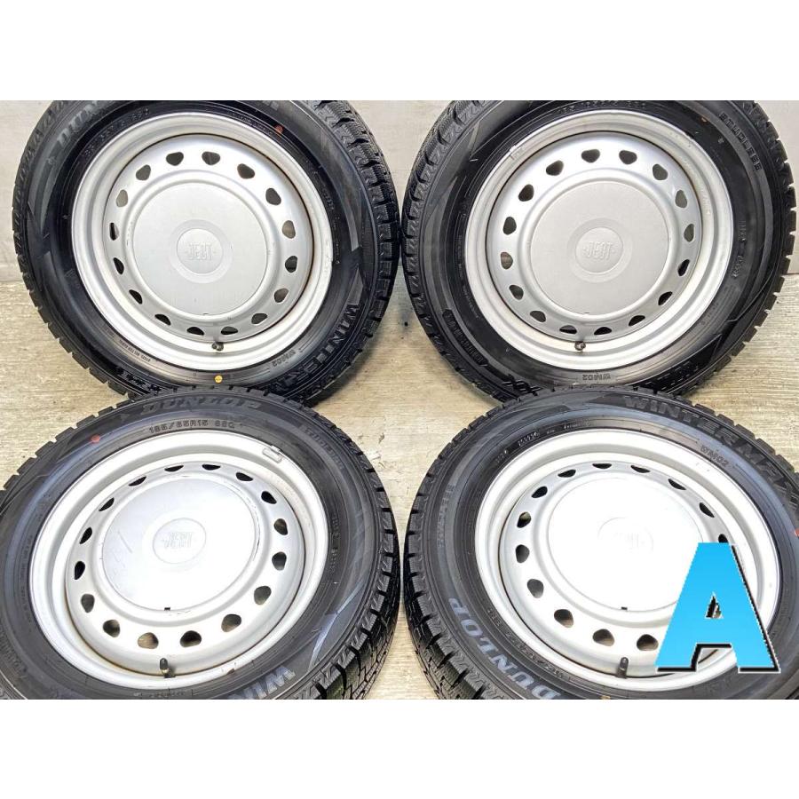 中古タイヤ スタッドレスタイヤ ホイールセット 4本セット 185/65R15  　 JECT 15x5.5  100/114.3-4穴 ダンロップ ウィンターマックス WM02 | DUNLOP