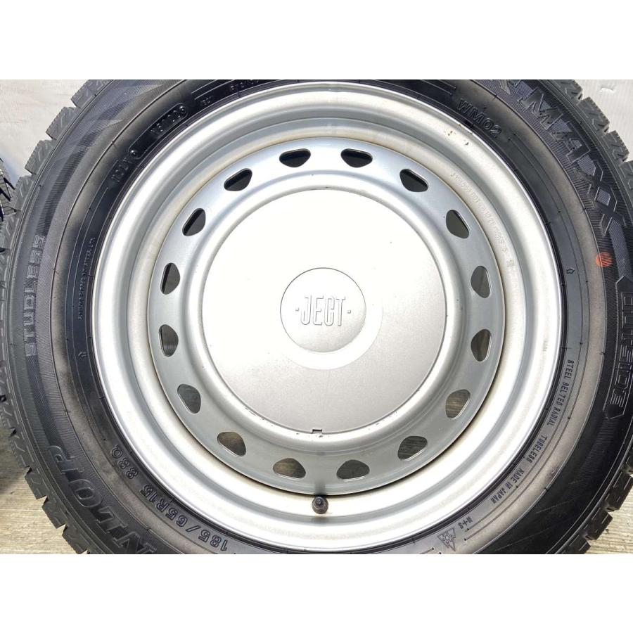 中古タイヤ スタッドレスタイヤ ホイールセット 4本セット 185/65R15  　 JECT 15x5.5  100/114.3-4穴 ダンロップ ウィンターマックス WM02 | DUNLOP | 03
