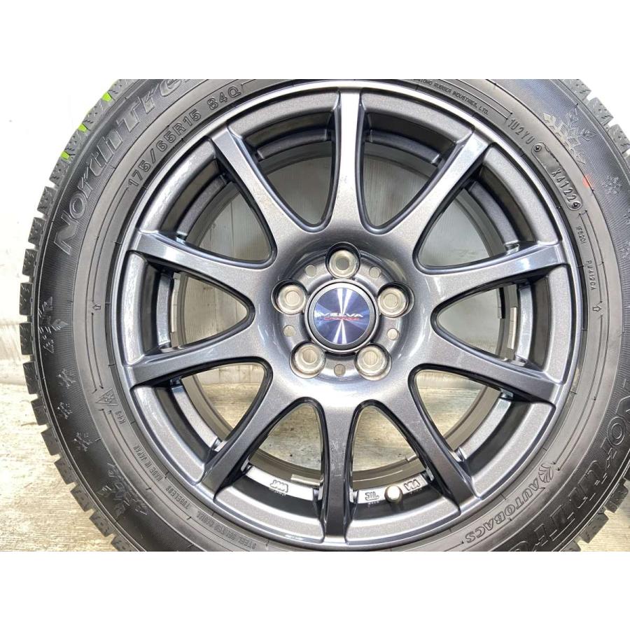 中古スタッドレスタイヤ ホイール付 175/65R15 引取限定