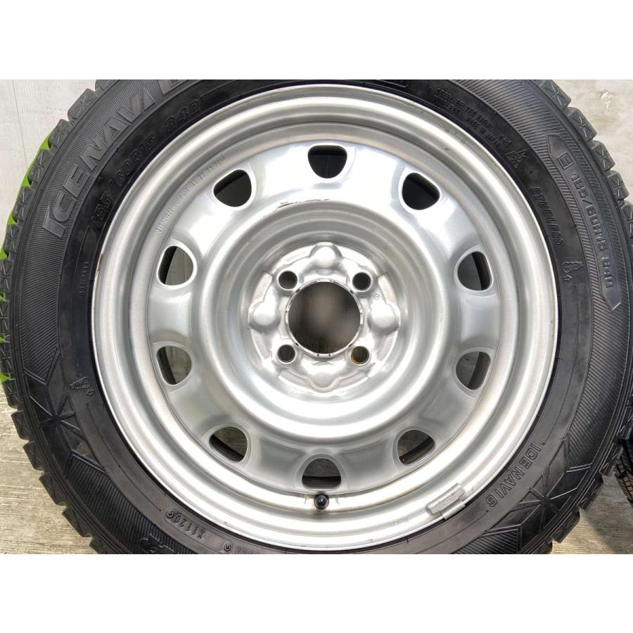中古タイヤ スタッドレスタイヤ ホイールセット 4本セット 185/60R15  　 TOPY M60 15x5.5  100-4穴 グッドイヤー アイスナビ 6 | グッドイヤー | 04