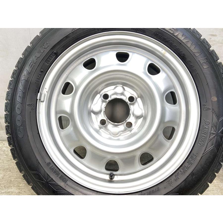中古タイヤ スタッドレスタイヤ ホイールセット 4本セット 185/60R15  　 TOPY M60 15x5.5  100-4穴 グッドイヤー アイスナビ 6 | グッドイヤー | 05
