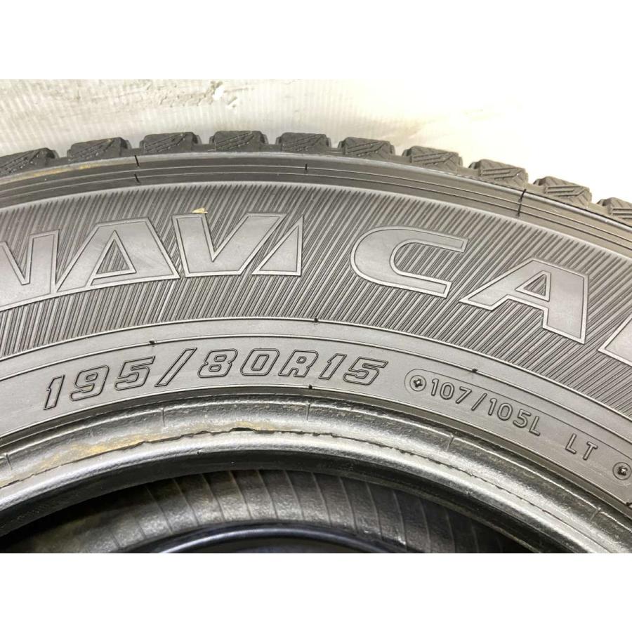 グッドイヤーアイスナビの195/80R15　107/105LTスタッドレス4本中古品 アイスナビ CARGO 2024年製 日本製 グッドイヤー アイスナビカーゴ