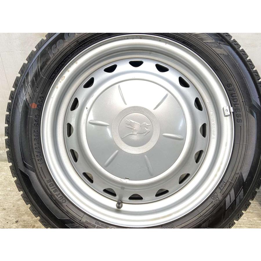 ⚠︎歳末限定！41000円→39000円!!!美品[お値引き有り!!] スタッドレス タイヤ 185/60 15R DUNLOP（ダンロップ） 中古タイヤ スタッドレスタイヤ ホイールセット