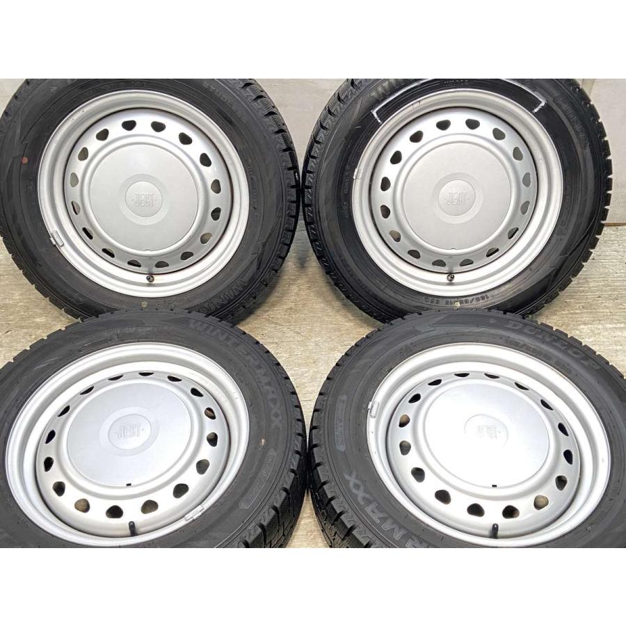 中古タイヤ スタッドレスタイヤ ホイールセット 4本セット 185/65R15  JECT R6 15x5.5 100/114.3-4穴 DUNLOP ウィンターマックス WM02 | DUNLOP